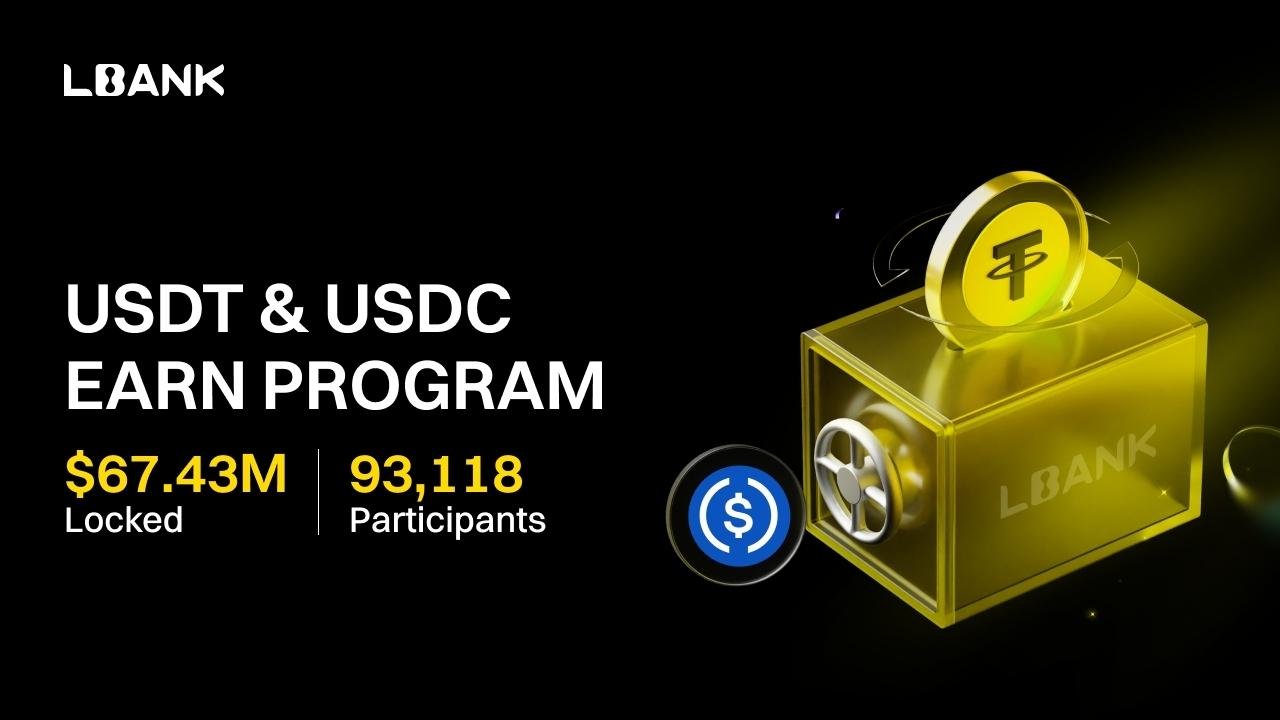 LBank’s Stablecoin EARN Program Reports $67.4M in Locked Value
