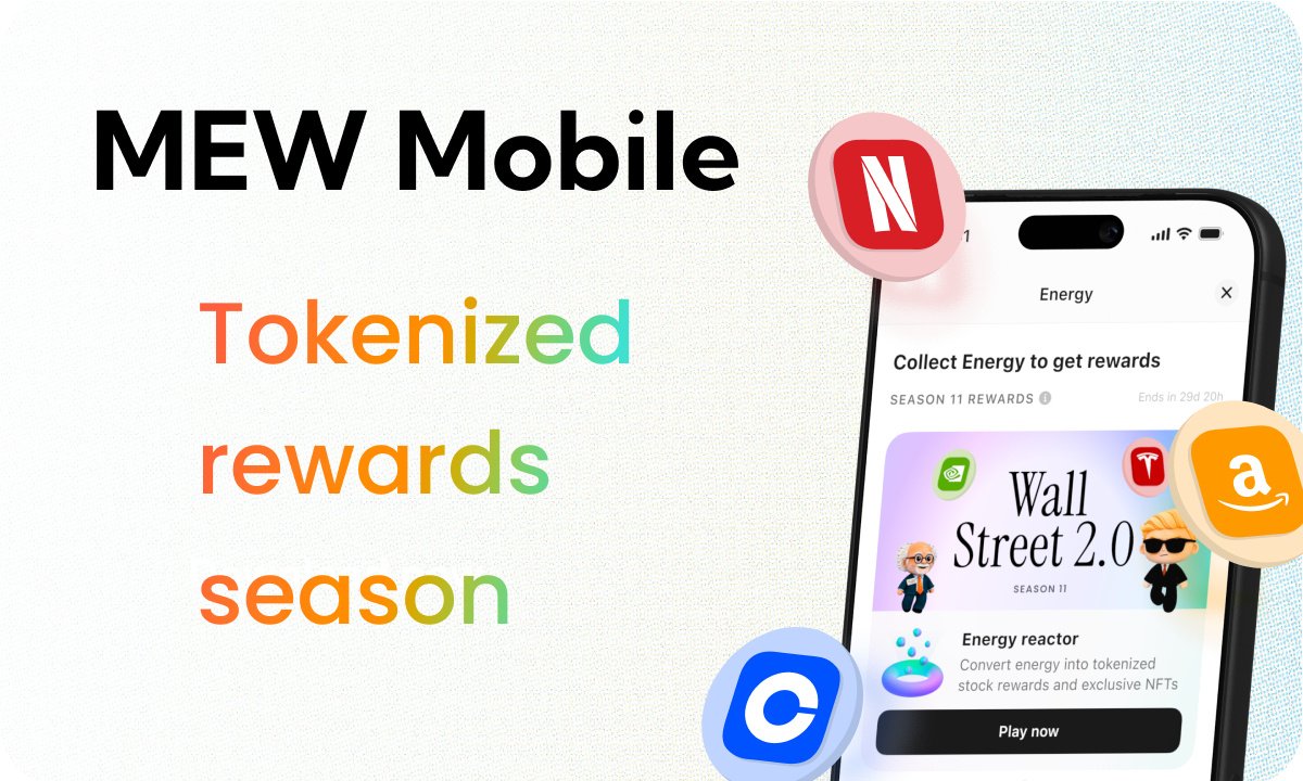 MyEtherWallet (MEW) Activates Real World Assets (RWA) Rewards Season with a up to $100,000 Giveaway