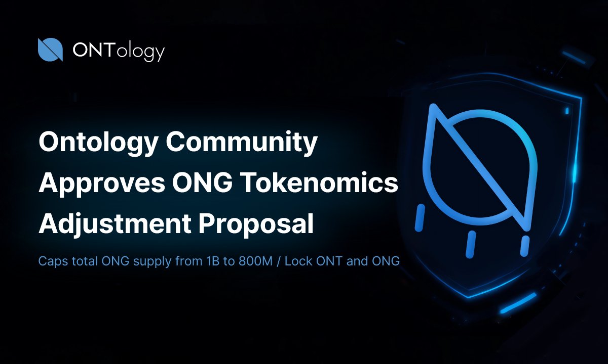 Ontology Community Approves ONG Tokenomics Adjustment Proposal