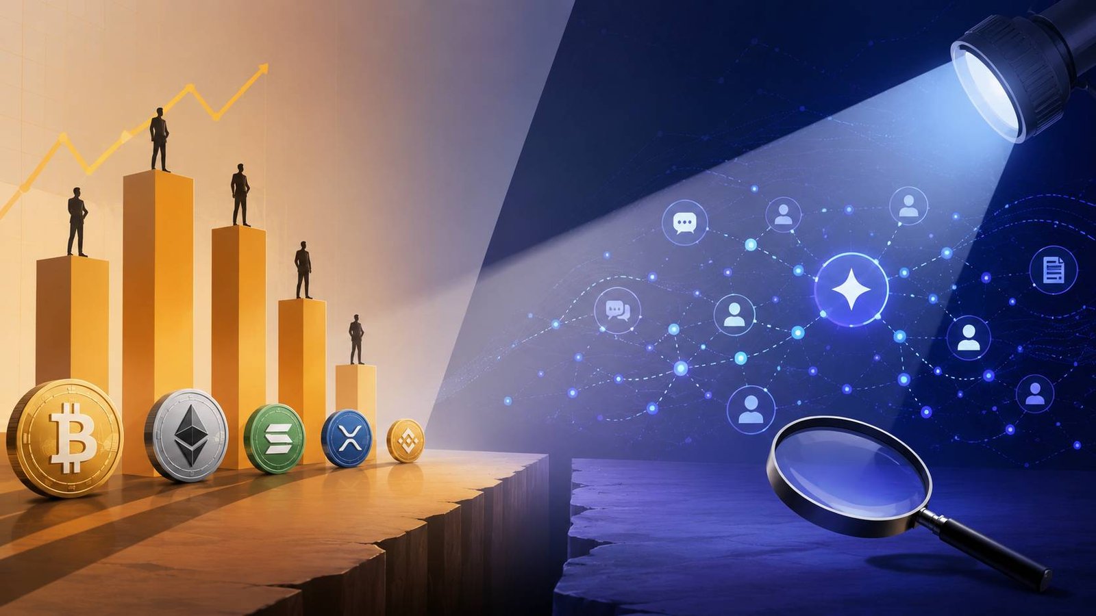 The Gap Between Market Share and AI Visibility in Crypto Media