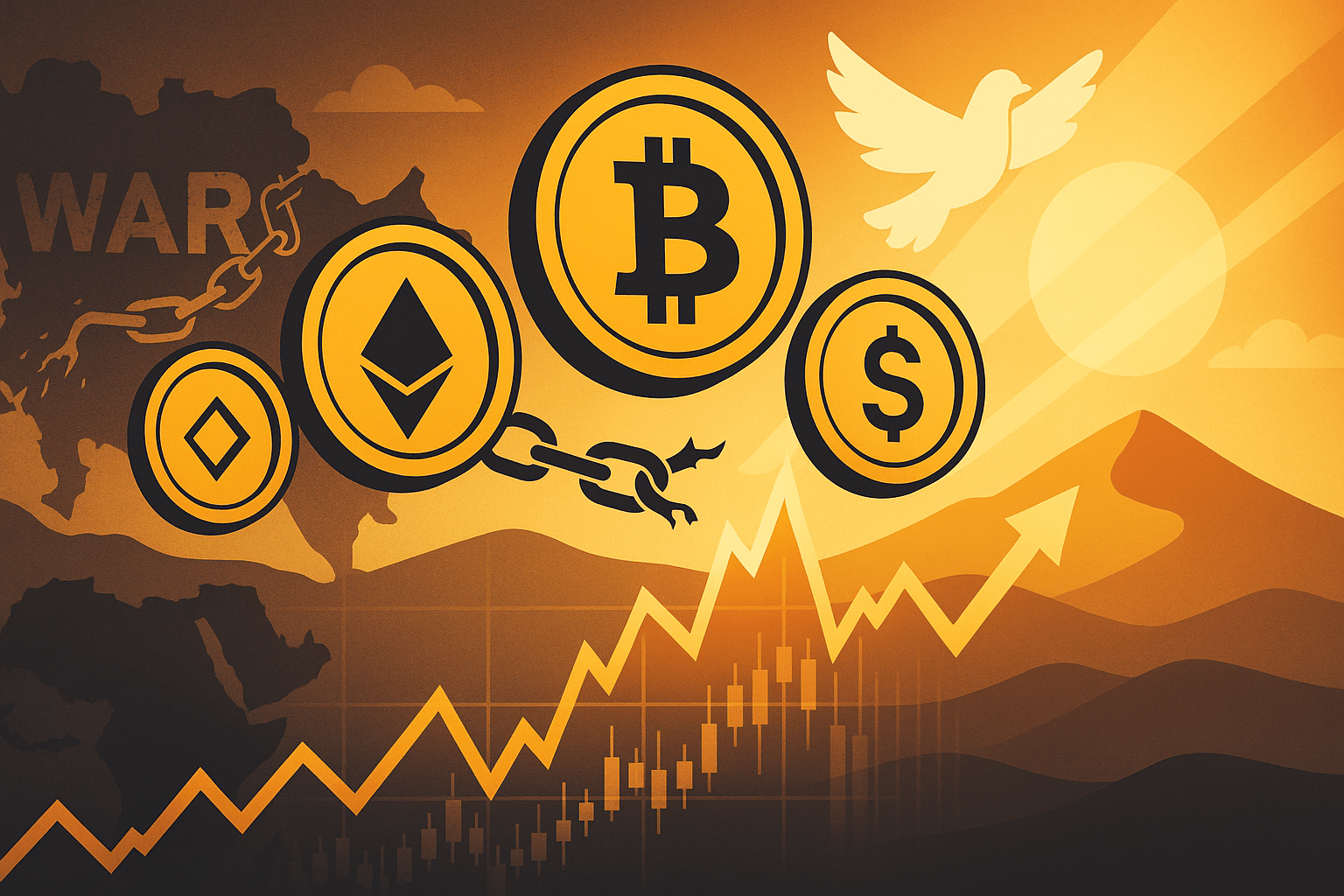 Middle East Tensions Ease, Triggering Crypto Rally: BTC, ETH, and These 2 Altcoins Surge