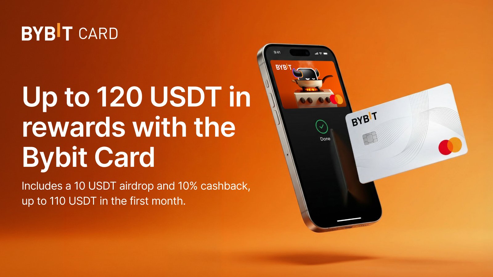 Bybit Launches Bybit Card Welcome Campaign Offering Up to 120 USDT in Rewards for New Users and First-Time Cardholders
