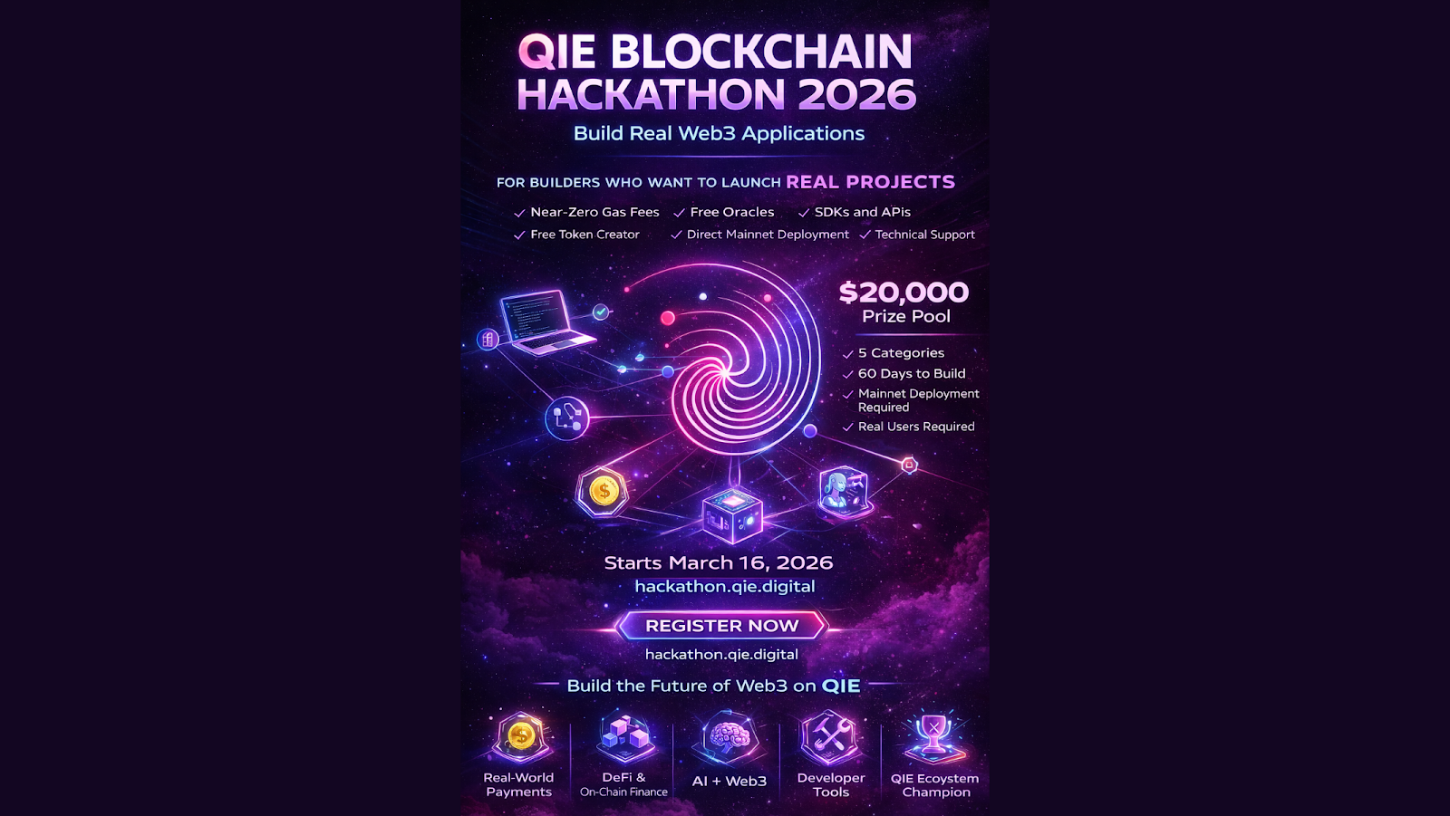 QIE Blockchain Hackathon 2026: Calling Builders Ready to Launch Real Web3 Projects