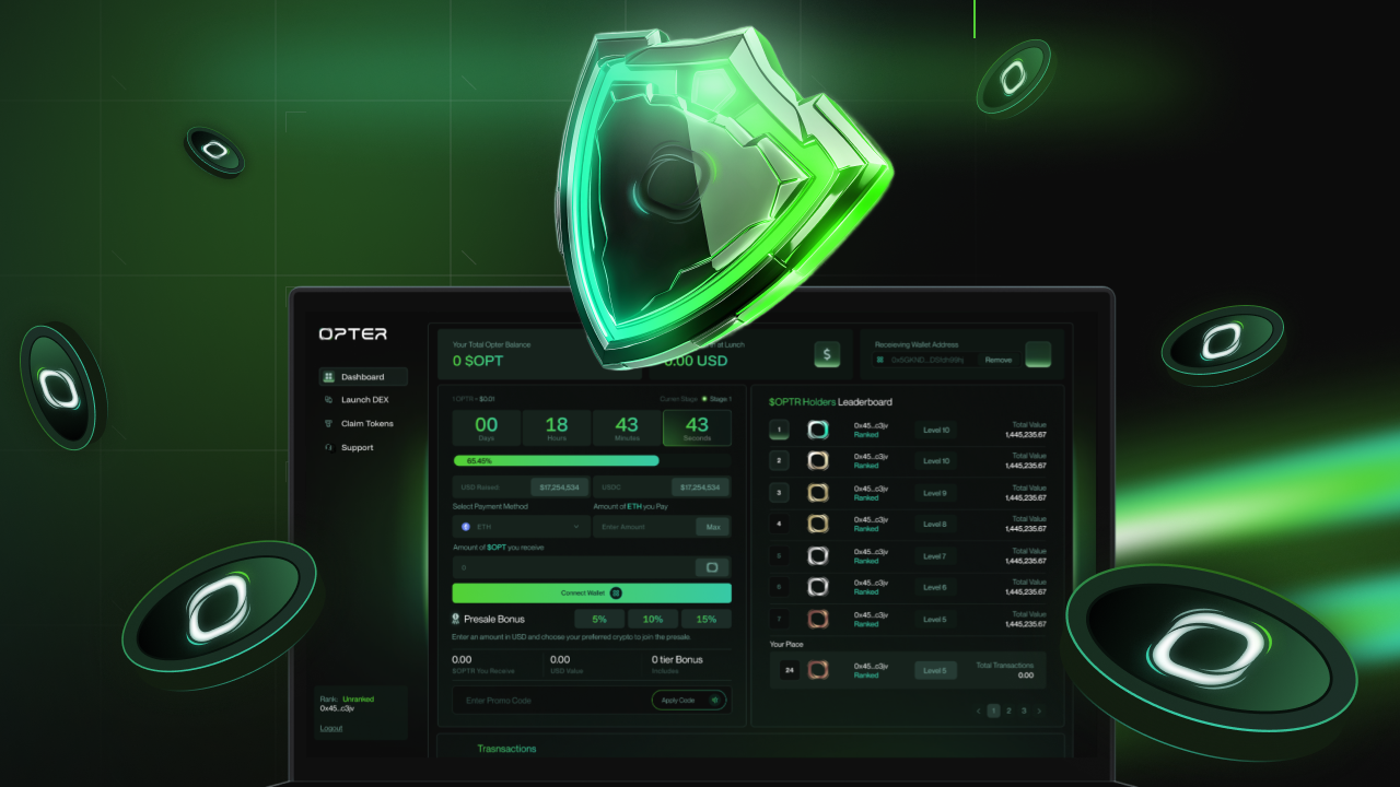 Best Crypto To Buy Right Now: Opter Is Beating BCH and XLM To Investor Portfolios