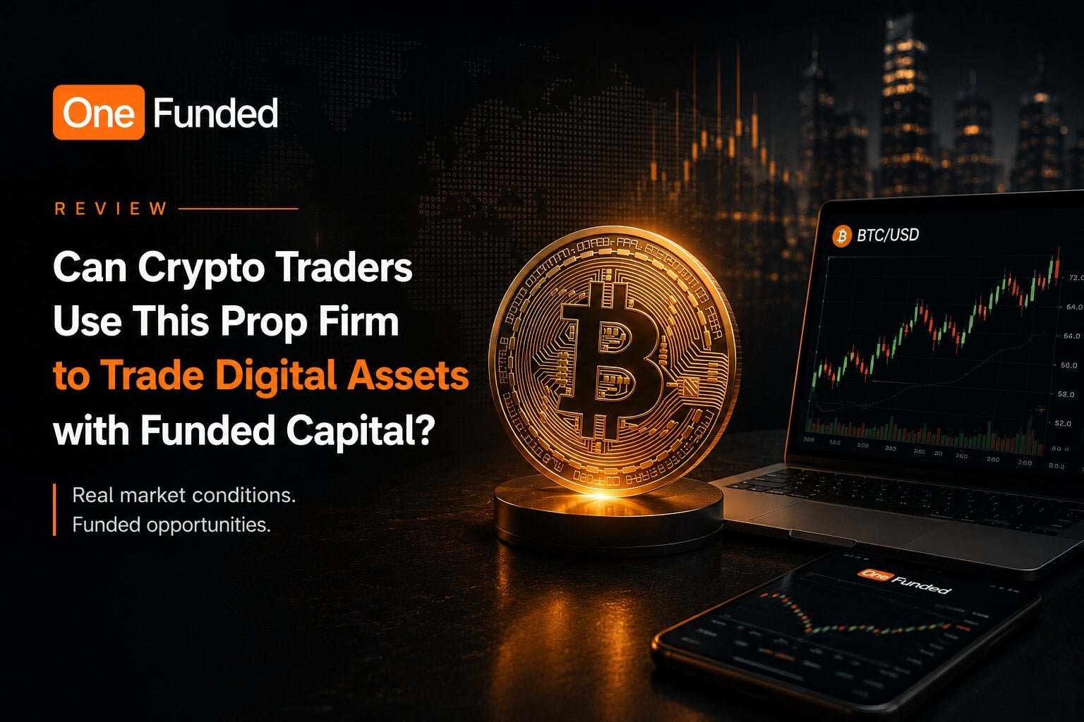 OneFunded Review: Can Crypto Traders Use This Prop Firm to Trade Digital Assets with Funded Capital?