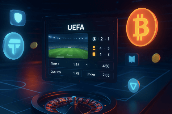 Crypto UEFA Bets: Bet With BTC or TON and Cash Out in Minutes