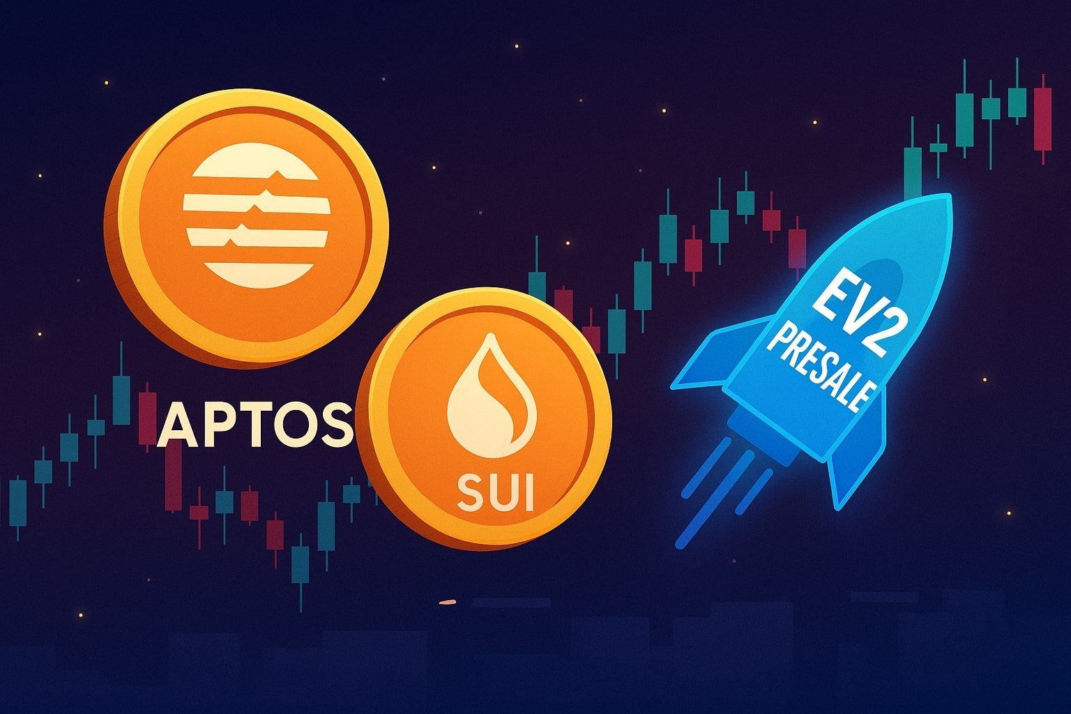 Aptos vs Sui Price Update: Layer-1 Tokens Spotlight, EV2 Presale Gets Going, Crypto Market Finds Support