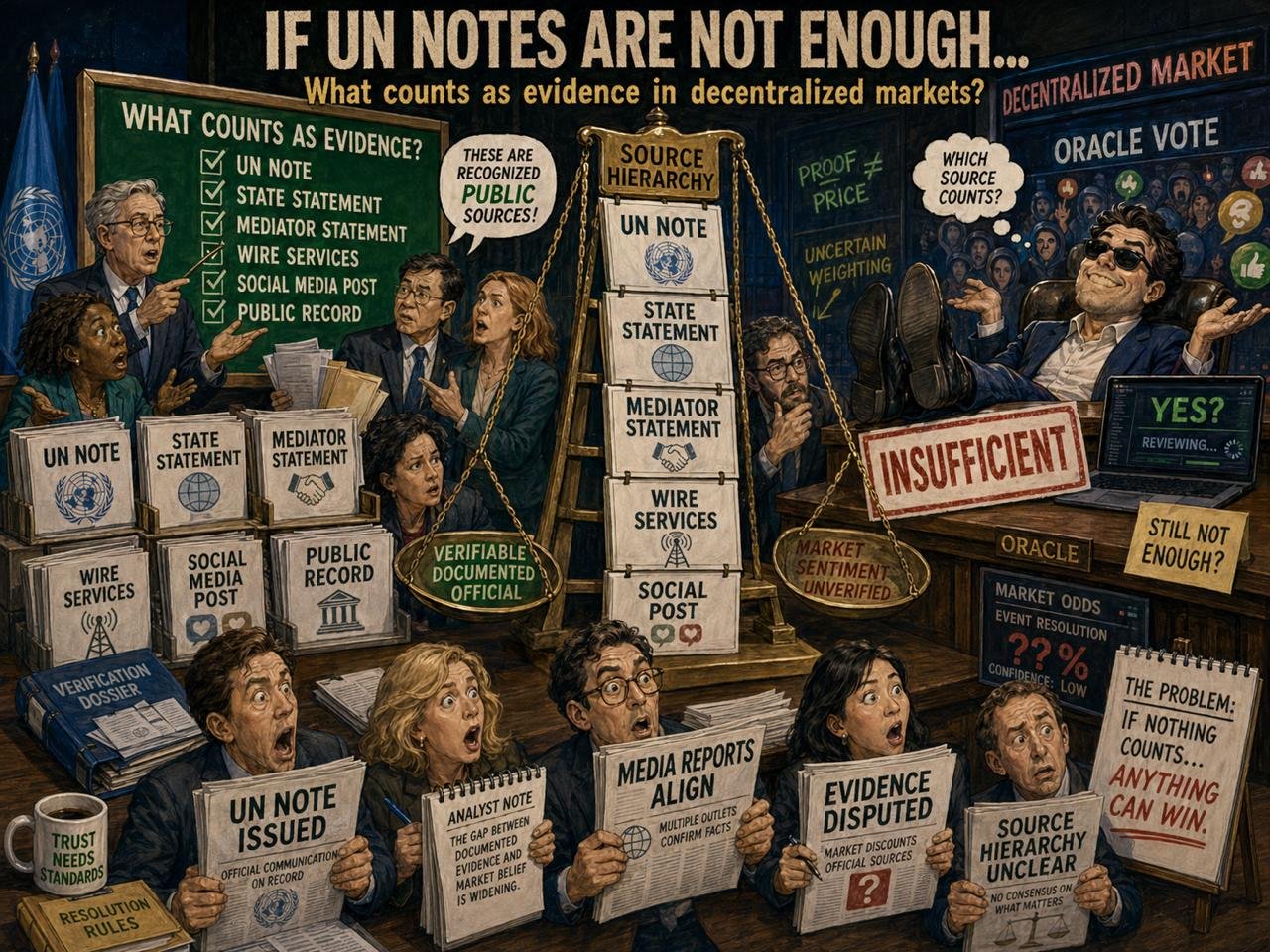 If UN Notes Are Not Enough: What Counts as Evidence in Decentralized Markets?