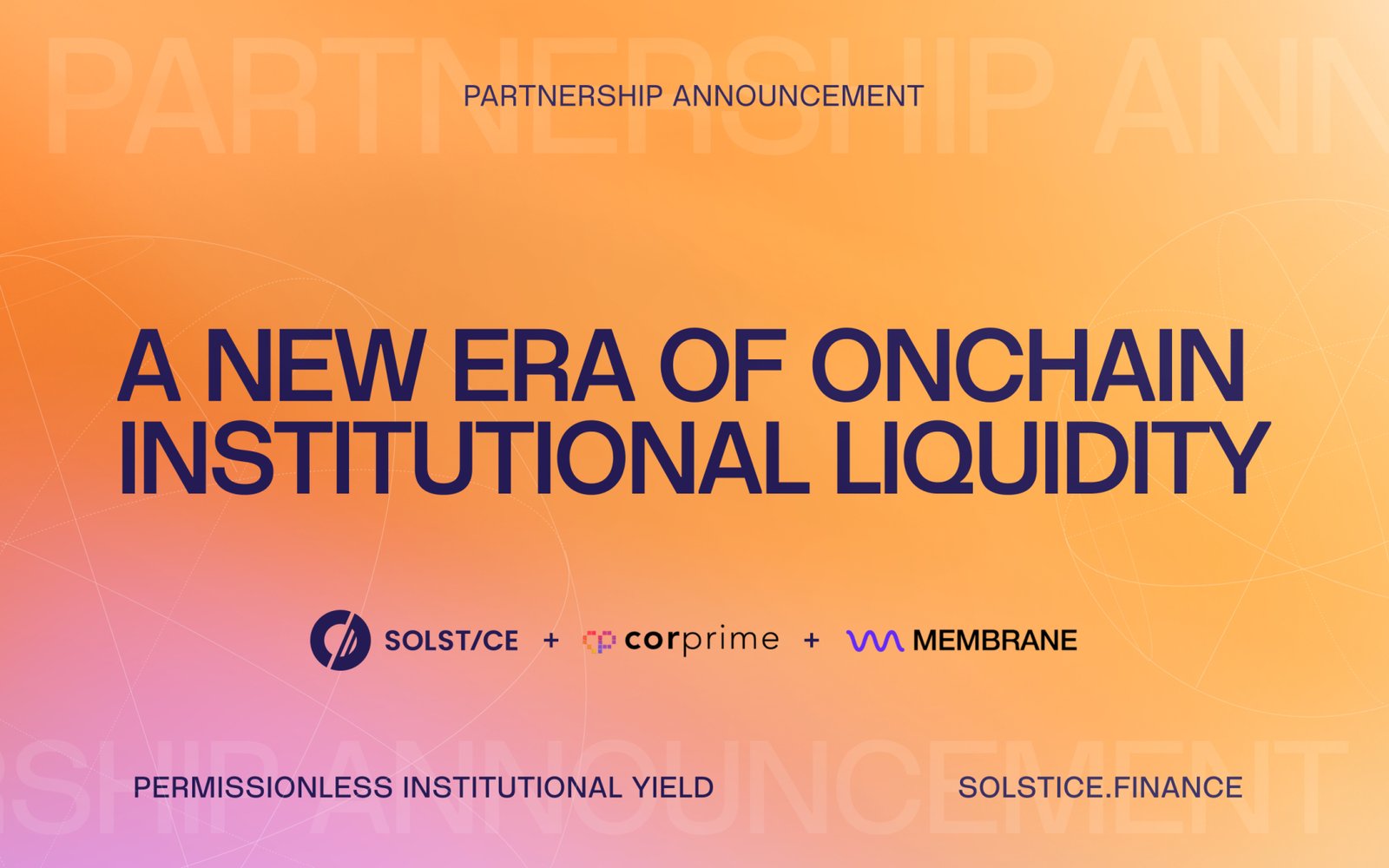 Solstice and Cor Prime Execute First Institutional Stablecoin-for-Stablecoin Repo on a Public Blockchain