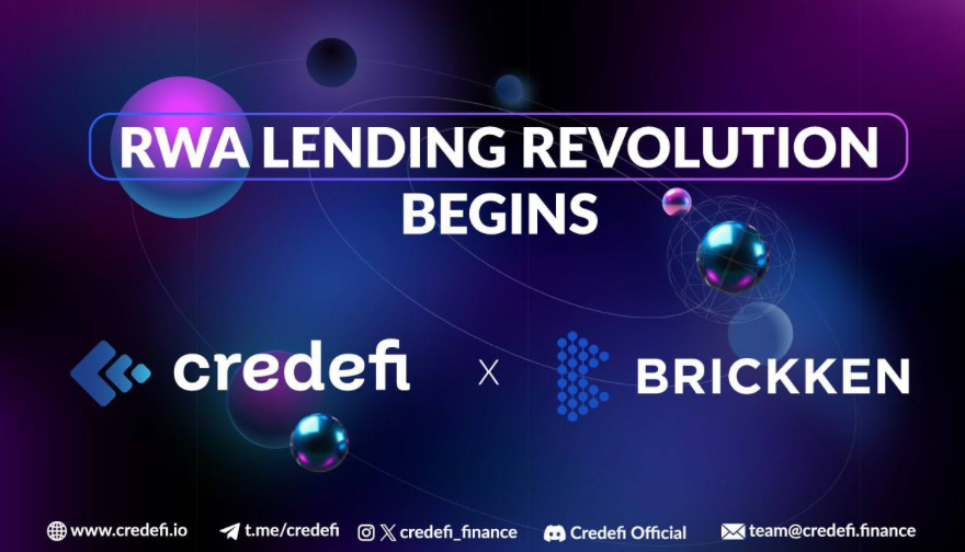 Credefi and Brickken Launch Permissionless Lending for Real-World Assets