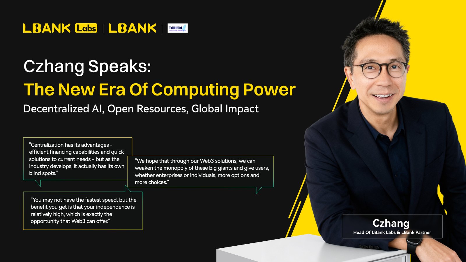 Czhang Lin of LBank Labs Speaks at TBOS on How Decentralized AI Could Reshape Global Computing