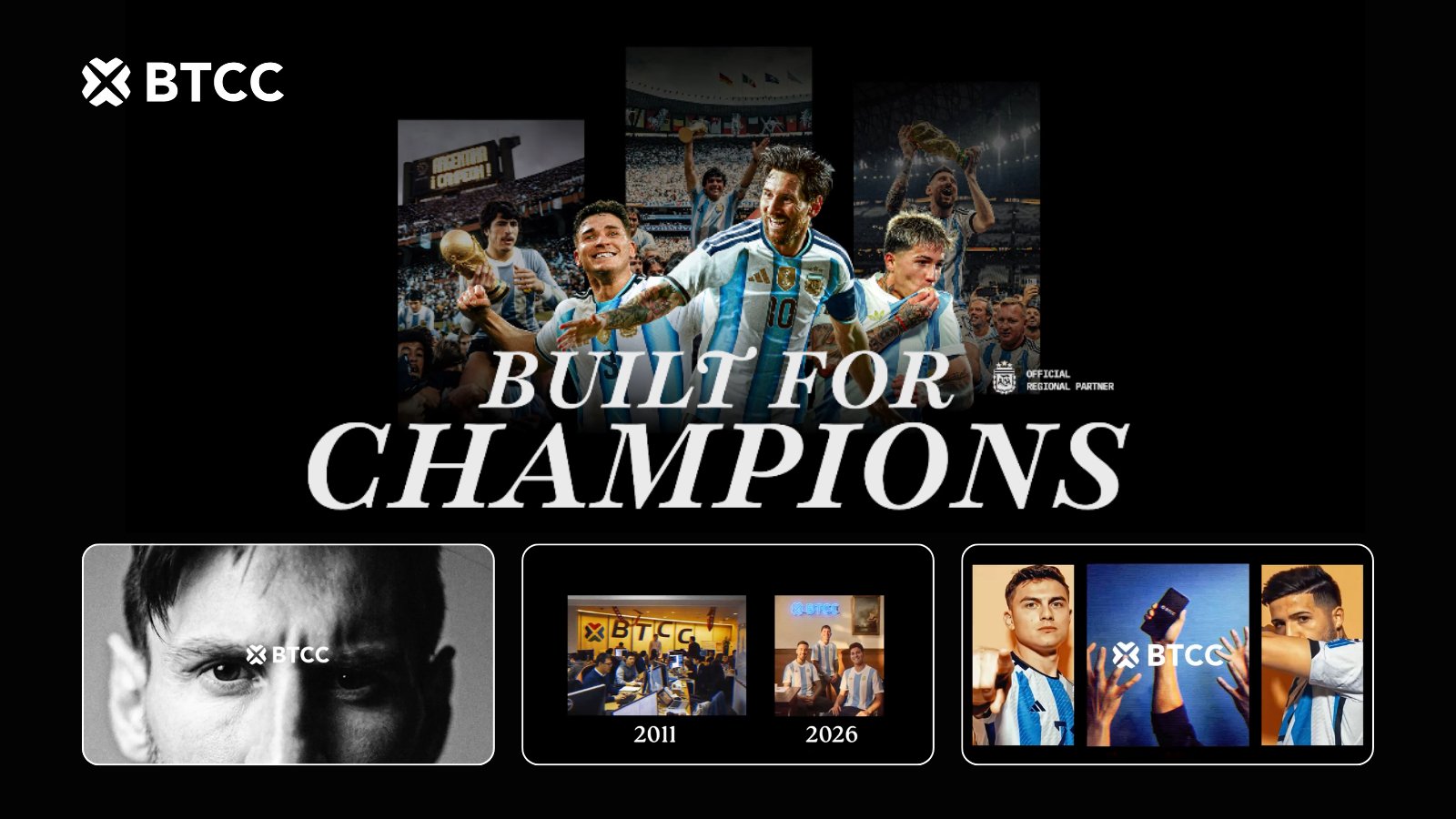 BTCC Exchange and the Argentine Football Association Unite as Legends in New Campaign Video