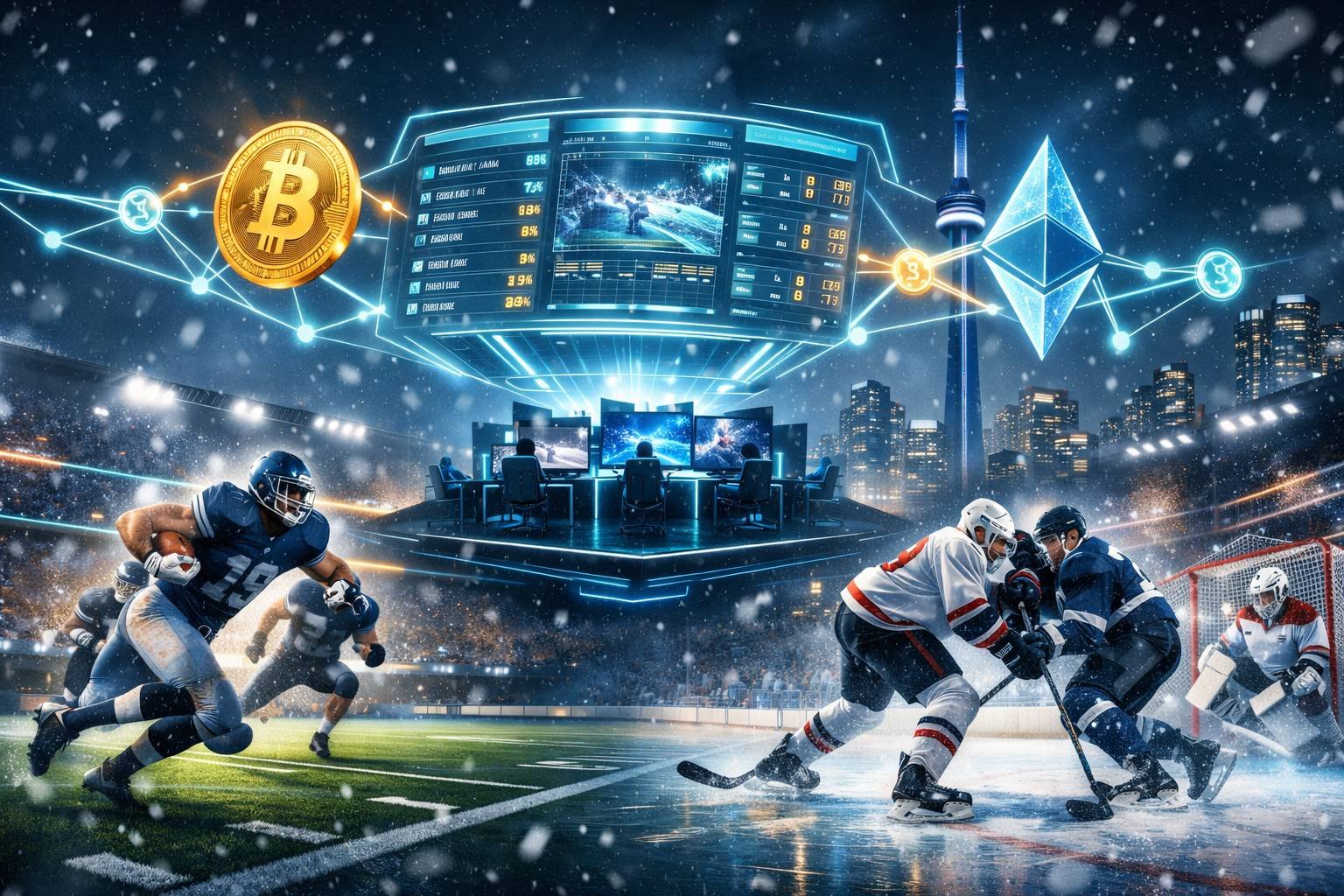 Canadian Crypto Betting Guide — Best Platforms for Football, NHL, and Esports with BTC & ETH