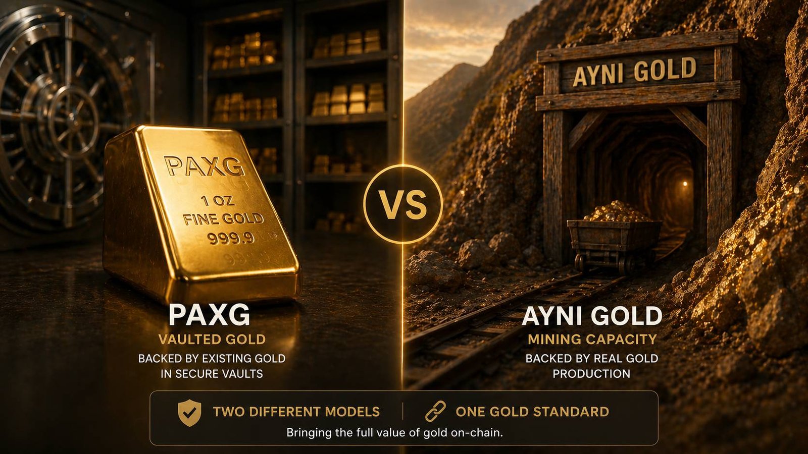 Pax Gold vs Ayni Gold: The Difference Between Holding Gold and Earning Gold-Backed DeFi Yield